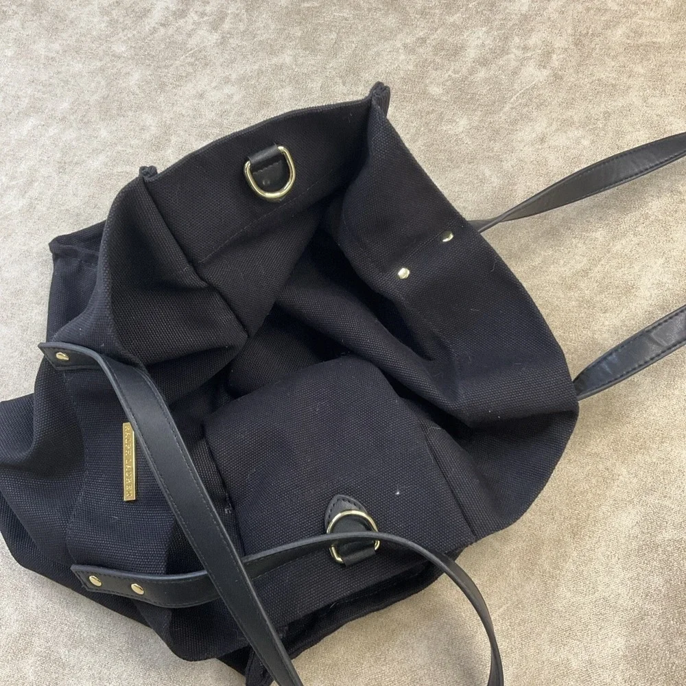 Lauren Ralph Lauren Tote Bag Handbag Shopper Fragrance Black 14.5x13.5 - Picture 7 of 9
